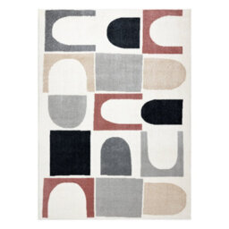 RugsX Carpet Fusion 0213 White Dark Pink - Geometric, Modern, Abstract 180X270 Cm - thumbnail 2
