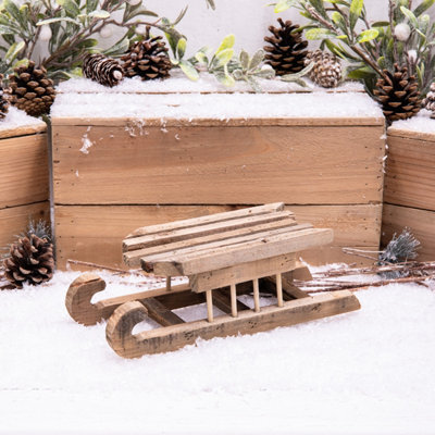 Annibells Christmas Wooden Sleigh Display Ornament (15400) - Small - image 1