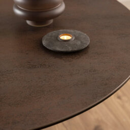 Furniture To Go Heaven Round Dining Table With Ceramic Rusty Brown Top (L) 119Cm Seats Up To 4 - thumbnail 6