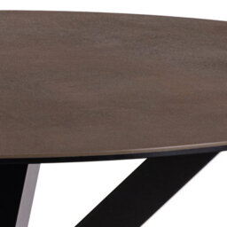Furniture To Go Heaven Round Dining Table With Ceramic Rusty Brown Top (L) 119Cm Seats Up To 4 - thumbnail 7
