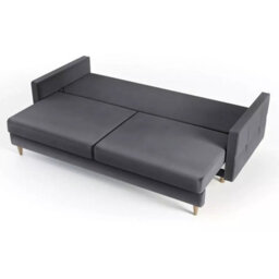 Tivoli Sofa Bed With Storage Pullout Guest Bed Bonell Springs Grey Fabric Modern Space Saving Design - thumbnail 6
