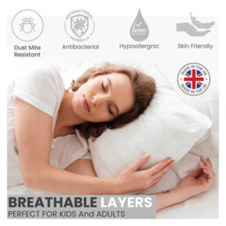 Bedlooms Silver Free Plain Brushed Microfiber Pillowcase 50Cm X 75Cm, Soft Hypoallergenic Sofa Pillow And Bed Pillow, Set Of 2 - thumbnail 4