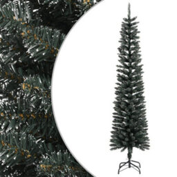 Berkfield Artificial Slim Christmas Tree With Stand Green 240 Cm Pvc