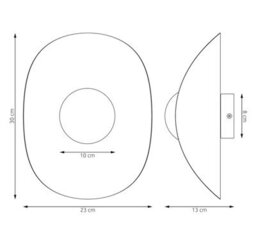 Emibig Lighting Emibig Fiero Wall Lamp 1 X G9 Mocha With White Shade - thumbnail 6