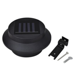 Outdoor Solar Fence Lamps 12 Pcs Led Black - thumbnail 8