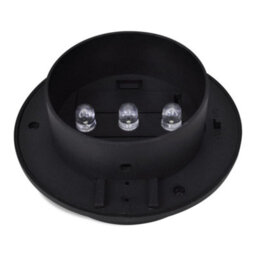 Outdoor Solar Fence Lamps 12 Pcs Led Black - thumbnail 5