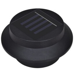 Outdoor Solar Fence Lamps 12 Pcs Led Black - thumbnail 4