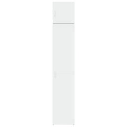 Vidaxl Slim Storage Cabinet White 40X42.5X225 Cm Engineered Wood - thumbnail 4