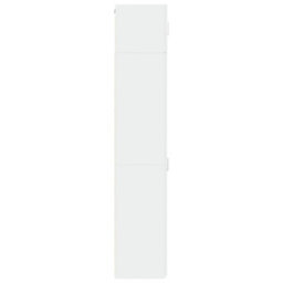 Vidaxl Slim Storage Cabinet White 40X42.5X225 Cm Engineered Wood - thumbnail 7