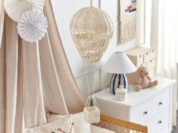 Beliani Wall Decor Balloon Bemba Rattan 60 Cm Natural - thumbnail 2