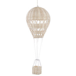 Beliani Wall Decor Balloon Bemba Rattan 60 Cm Natural - thumbnail 1