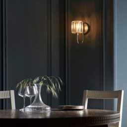 Luminosa Lighting Luminosa Berenice Glass Shade Wall Lamp Bright Nickel - thumbnail 5