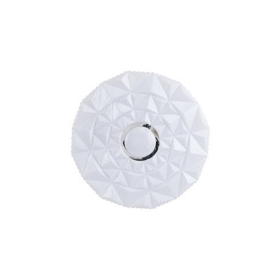 Luminosa Lighting Luminosa Kelmi 27Cm Decorative Flush Ceiling Light White 4000K Neutral White - image 1
