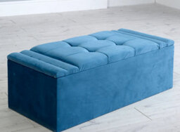 Comfy Deluxe Fuji Cubed  Mink Plush Ottoman Box - thumbnail 2
