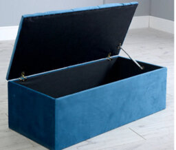 Comfy Deluxe Fuji Cubed  Mink Plush Ottoman Box - thumbnail 3