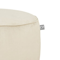 rucomfy Beanbags Rucomfy Velvet Cream Pouffe - Indoor Bean Bag Footstool - thumbnail 5