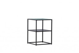 Sao Paulo  Side Table , Black, Glass Top, D40Xw40Xh55Cm - thumbnail 7