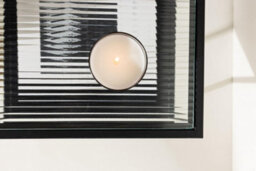 Sao Paulo  Side Table , Black, Glass Top, D40Xw40Xh55Cm - thumbnail 5