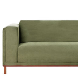 Beliani Corner Sofa 4 Seater Veng Corduroy Green Left Hand - thumbnail 7