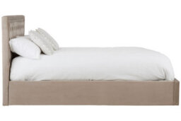 Orsina Practical Mink Velvet Kingsize Ottoman Bed, Elegant Velvet Bed For Bedroom, Compact Diamont Tufted Bed - thumbnail 3