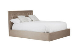 Orsina Practical Mink Velvet Kingsize Ottoman Bed, Elegant Velvet Bed For Bedroom, Compact Diamont Tufted Bed - thumbnail 6