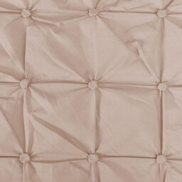 Gr8 Home Sleepdown Geometric Rouched Pleat Ruched Pintuck Duvet Set Quilt Cover Bedding Blush Single - thumbnail 5