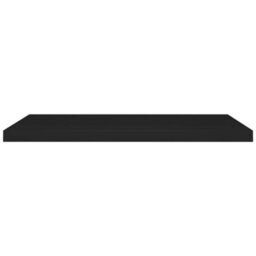 Berkfield Floating Wall Shelves 4 Pcs Black 90X23.5X3.8 Cm Mdf - thumbnail 4