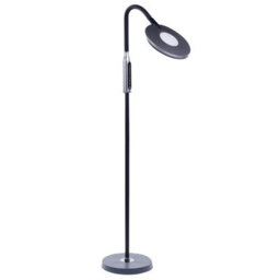 Beliani 148 Cm Black Dimmable Led Floor Lamp With Dual Light Rings And Adjustable Colour Temperature - thumbnail 2