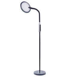Beliani 148 Cm Black Dimmable Led Floor Lamp With Dual Light Rings And Adjustable Colour Temperature - thumbnail 5