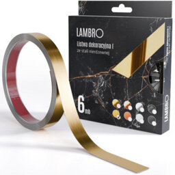 Ilcom Self-Adhesive Decorative Strip, 6 M -Gold Brushed - thumbnail 2