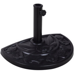 Outsunny 9Kg Half Round Parasol Umbrella Base Resin Outdoor Garden Furniture - thumbnail 2