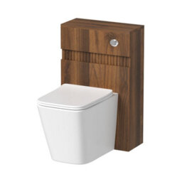 Aveli Provence Walnut Back To Wall Toilet & Vanity Unit With Basin 1300mm - thumbnail 4