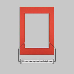 Ak Frames 8X6 Poppy Red Picture Mounts To Fit 6X4 Aperture Size - Mount Board Only (No Frame Included) - thumbnail 4