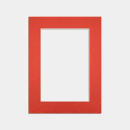 Ak Frames 8X6 Poppy Red Picture Mounts To Fit 6X4 Aperture Size - Mount Board Only (No Frame Included) - thumbnail 1