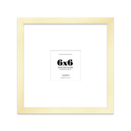 "6X6"" Gold Picture Frame - 6X6"" Square Frame With 3X3"" Mount For 6X6""/3X3"" Pictures Art Deco Style Room Decor, 1 Pack" - thumbnail 1