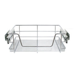 MonsterShop Kukoo 6 X Kitchen Pull Out Soft Close Baskets, 500mm Wide Cabinet, Slide Out Wire Storage Drawers - thumbnail 1