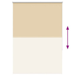 Berkfield Roller Blind Blackout Beige 90X150 Cm Fabric Width 85.7 Cm Polyester - thumbnail 9