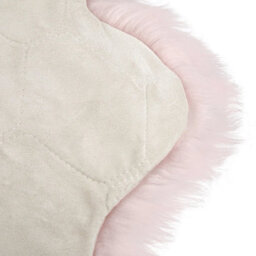 Pink&white Cute Cat-Claw Shaped Soft Shaggy Rug Plush Floor Carpet Mat Fluffy Rugs Non-Slip - thumbnail 3