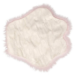 Pink&white Cute Cat-Claw Shaped Soft Shaggy Rug Plush Floor Carpet Mat Fluffy Rugs Non-Slip - thumbnail 4