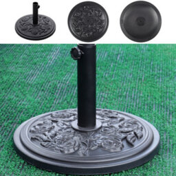 Breeins Garden Parasol Base With Floral Rose Design Weather Resistant For Outdoor Furniture Umbrella, Canopy, Gazebo, Awning - thumbnail 3
