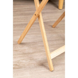 Orsina Space Saving Veneer Top Snack Table With White Top, Stylish Side Tables For Living Room, Coffee Table - thumbnail 7