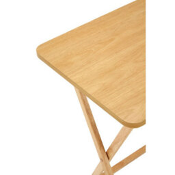 Orsina Space Saving Veneer Top Snack Table With White Top, Stylish Side Tables For Living Room, Coffee Table - thumbnail 8