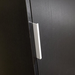 Home Source Phoenix 1 Door Wardrobe Storage Black Bedroom Furniture - thumbnail 7