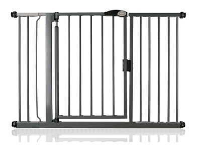 Bettacare Auto Close Stair Gate, 125.4Cm - 132.4Cm, Slate Grey, Pressure Fit Safety Gate, Baby Gate - image 1