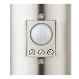 Luminosa Lighting Luminosa Boston Led Pir Outdoor Pedestal Light Stainless Steel Ip44 1X E27 3000K Dawn Dusk Sensor - thumbnail 5