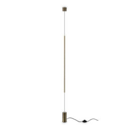 Ideal Lux Luminosa Filo Integrated Led Wall Lamp Brass 2700K - thumbnail 1