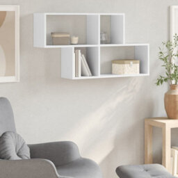 Berkfield Wall Shelf White 100X20X53 Cm Engineered Wood - thumbnail 3