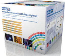 Netagon Outdoor Festive Static Led 45M Rope Lights Kit With Wiring Accessories- Ice White - thumbnail 4