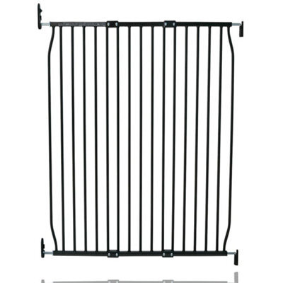 Safetots Extra Tall Eco Screw Fit Baby Gate, Black, 100Cm - 110Cm, Extra Tall Gate 100Cm In Height, Stair Gate For Baby - image 1