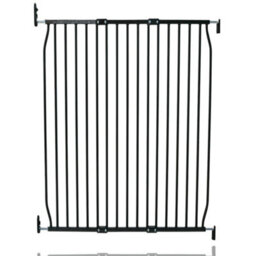 Safetots Extra Tall Eco Screw Fit Baby Gate, Black, 100Cm - 110Cm, Extra Tall Gate 100Cm In Height, Stair Gate For Baby - thumbnail 1